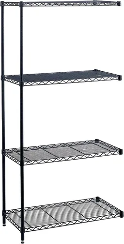 Miniatura 4 de Safco Products 5289BL - Unidad de complemento para estantería de alambre industrial, 36 pulgadas de ancho x 24 pulgadas de profundidad x 72 pulgadas