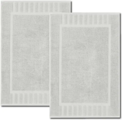 Miniatura 18 de White Classic Juego de toallas de baño de lujo, algodón absorbente para hotel, spa, ducha/bañera (no es una alfombra de baño), 22 x 34 pulgadas