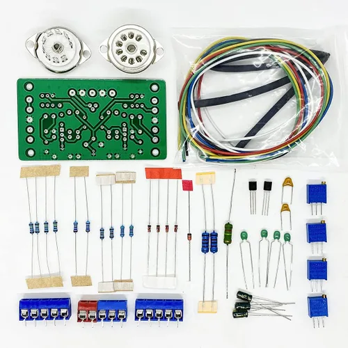 Miniatura 2 de 1 Unidades Dual Way Magic Eye 6E2 Tubo Indicador de Nivel de Audio Módulo VU Medidor Espectro Música Tubo de Vacío Indicador de Nivel de Conductor
