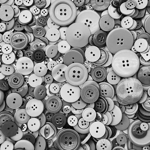 Miniatura 13 de 1600 botones negros de varios tamaños para manualidades, surtido de botones de manualidades mixtos a granel
