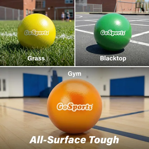 Miniatura 5 de GoSports Soft Skin Foam Playground Dodgeballs - Set of 6 Includes Mesh Carry Bag