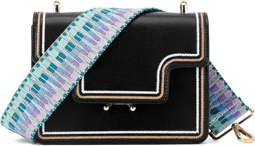 Miniatura 212 de ZOOEASS - Correa de repuesto para cartera, para colgar en el hombro o para cruzar, ancha y ajustable, de lona