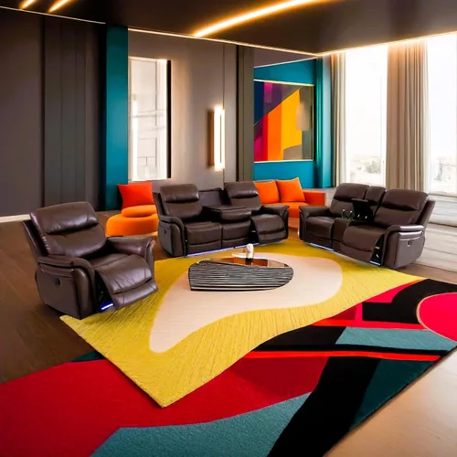 Miniatura 8 de FUOROLA Sofá modular de gran tamaño, sofá modular de cuero con reclinable, sofás seccionales para sala de estar, sofá reclinable de piel sintética