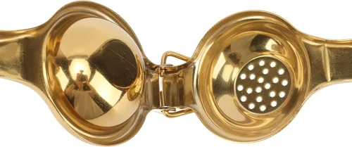 Miniatura 7 de Exprimidor de limón de acero inoxidable, exprimidor ergonómico de mano con mango ultralargo y elevación para la cocina (dorado)