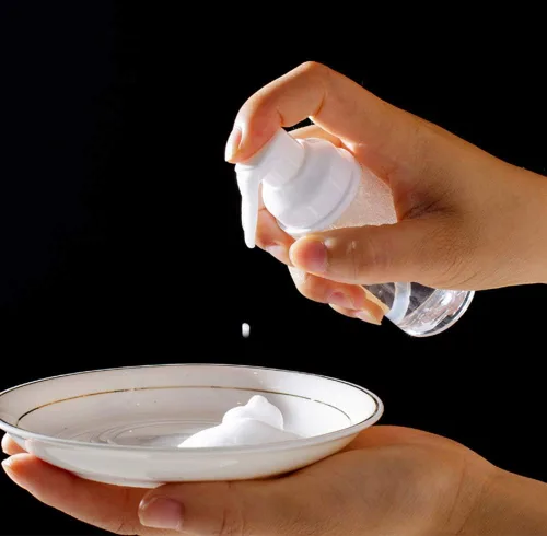 Miniatura 6 de 6 botellas de espuma vacía de 1 onza/1.0 fl oz de tamaño de viaje, botella de plástico para jabón, botellas dispensadoras de desinfectante de manos