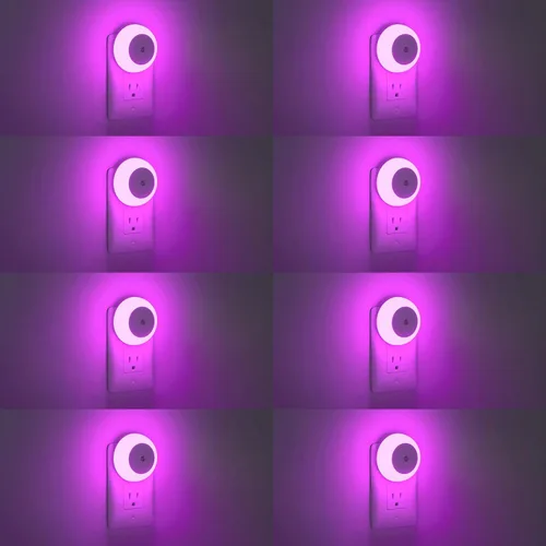 Miniatura 18 de fesnne Luz Nocturna, Luces Nocturnas Enchufables en la Pared, Sensor de Atardecer a Amanecer, Luz Nocturna LED Rosa 0.5W, Juego de 2 Luces Nocturnas