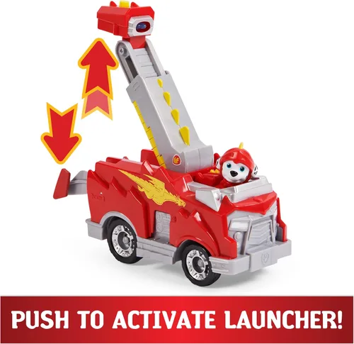 Miniatura 4 de Paw Patrol, Rescue Knights Marshall - Coche de juguete transformable con figura de acción coleccionable, juguetes para niños a partir de 3 años