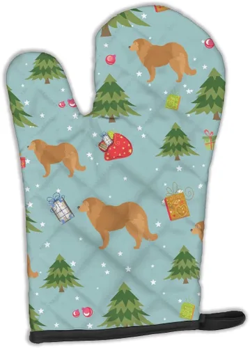 Miniatura 60 de Caroline's Treasures BB4872OVMT - Guante de horno de Navidad Affenpinscher resistente al calor, grueso para sartenes calientes y horno, manopla