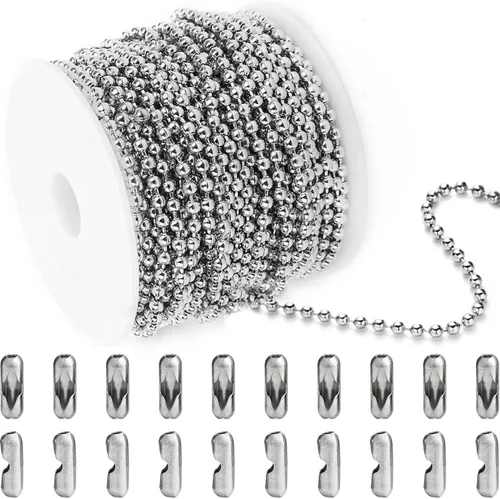 Miniatura 27 de Jishi Cadena de serpiente de oro de 33 pies de 0.047 in, cadenas para hacer joyas, collares, pulseras, suministros de joyería, hallazgos – Rollo