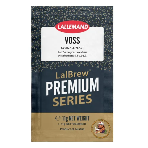 LalBrew VOSS Kveik Brewing Levadura (1 paquete) - Levadura Kveik Ale - Hacer cerveza en casa - 0.39 oz Sachets - Saccharomyces cerevisiae - Vendido
