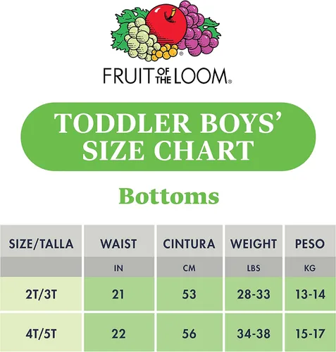 Miniatura 6 de Fruit of the Loom - Calzoncillos tipo bóxer de algodón para niño