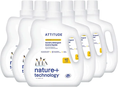Miniatura 16 de ATTITUDE Repuesto de detergente líquido para ropa, verificado por EWG, compatible con HE, a base de plantas y vegano, jabón natural para lavandería