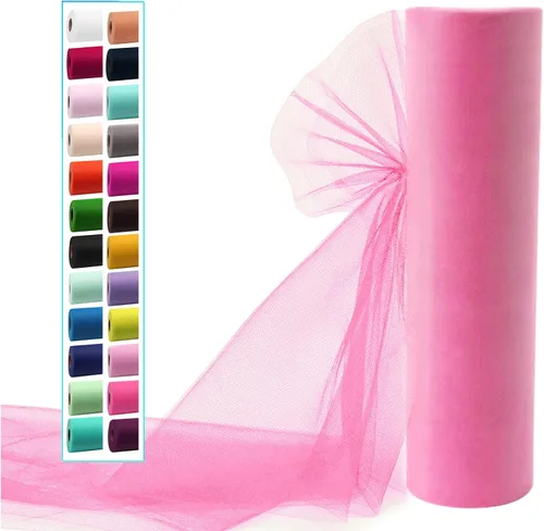 Miniatura 13 de Rollos de tela de tul dorado antiguo de 54 pulgadas por 10 yardas, rollo de tela de tul para bodas, decoraciones de Navidad, envoltura de regalos