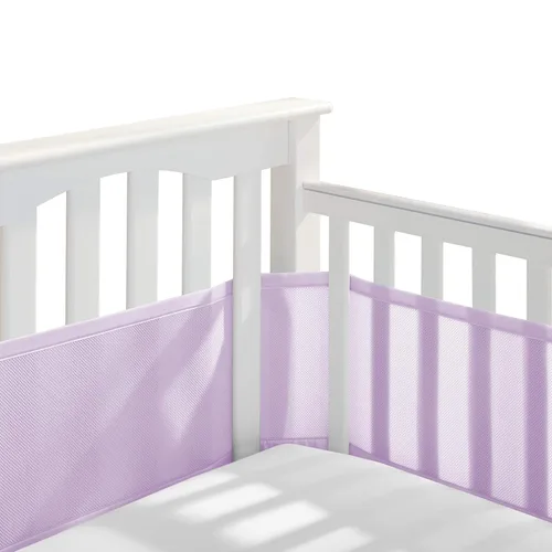Miniatura 10 de BreathableBaby Forro de malla transpirable para cunas de tamaño completo, malla clásica de 3 mm, blanco (Tamaño 4FS cubre 3 o 4 lados)
