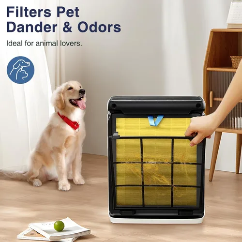 Miniatura 4 de Filtro de repuesto para cuidado de mascotas Vital 100S compatible con el purificador de aire LEVOIT Vital 100S y 100S-P, filtro Vital 100S-P