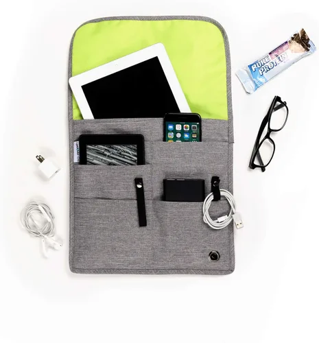Miniatura 7 de So-Mine Commuter Bolsa esencial Se fija al asiento de la aerolínea y el bolsillo del coche Organizador de viaje Perfil delgado 6 bolsillos 2