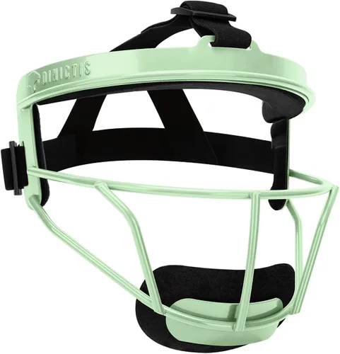 Dinictis - Máscara facial de softball, ligera, cómoda, con amplia visión de campo, protectores faciales duraderos y seguros, máscara protectora