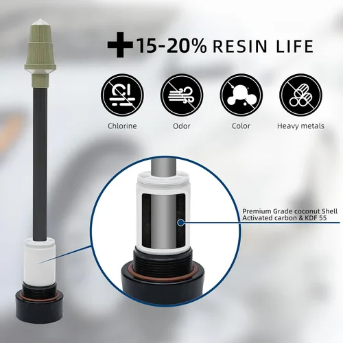 Miniatura 3 de Filterelated Sistema de agua desionizada con resina de 10L y filtro de metales pesados integrado, extiende la vida útil de la resina en un 15%