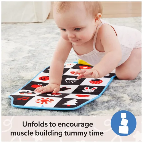 Miniatura 5 de Ms. Rachel Alfombra de Juego Plegable Oficial para Tiempo de Barriga con Espejo para Bebé y Juguetes Sensoriales para Juego Interactivo, Juguetes