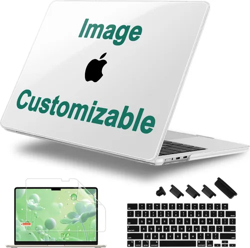 Miniatura 31 de Funda para MacBook Air 2026/2025/2024/2023 de 15 pulgadas M5 A3448/M4 A3241/M3 A3114/M2 A2941, elegante funda protectora rígida para MacBook Air