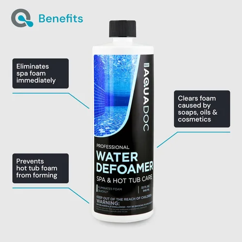 Miniatura 4 de AquaDoc - Antiespumante para bañera de hidromasaje, antiespumante de spa para propietarios de tinas de hidromasaje, 32 onzas, antiespuma