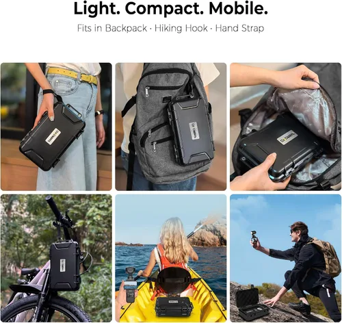 Miniatura 5 de Estuche rígido impermeable para DJI Osmo Pocket 3 Creator Combo – IP67 carcasa ABS a prueba de golpes, espuma EVA de precisión, estuche