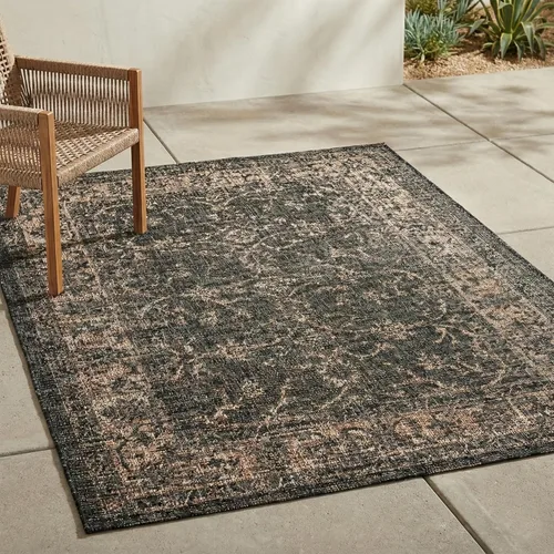 Miniatura 30 de FH Home Alfombra plana tejida para exteriores, impermeable, fácil de limpiar, resistente a las manchas, hilo de polipropileno de alta calidad
