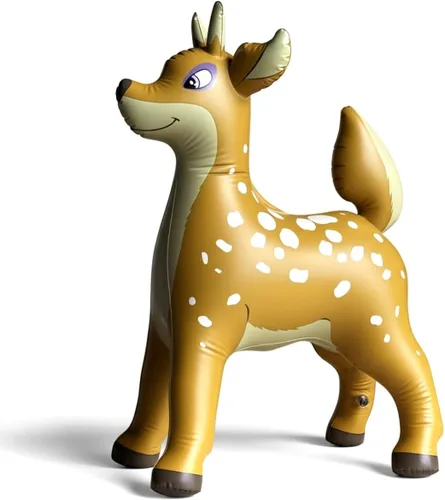 Miniatura 9 de Jet Creations Unicornio arcoíris inflable de pie, ideal para piscina, decoración de fiestas, cumpleaños, 40 pulgadas de largo x 30 pulgadas de alto