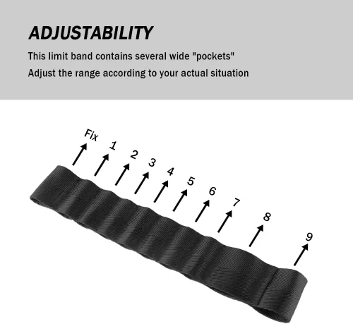 Miniatura 4 de 2 correas limitadoras de puerta compatibles con Wrangler CJ YJ TJ JK JKU JL JLU 1985-2023, correas de verificación ajustables resistentes de 9