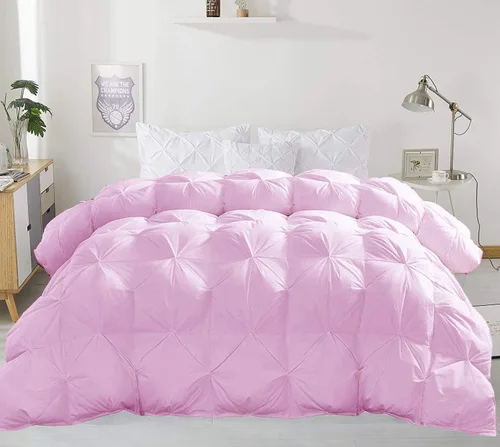 Miniatura 15 de Juego de ropa de cama plisada de 3 piezas de 100% algodón (edredón + 2 fundas de almohada), tamaño individual
