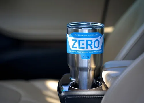 Miniatura 6 de Zero Degree vaso de viaje con aislante, sellado al vacío de acero inoxidable, Rojo