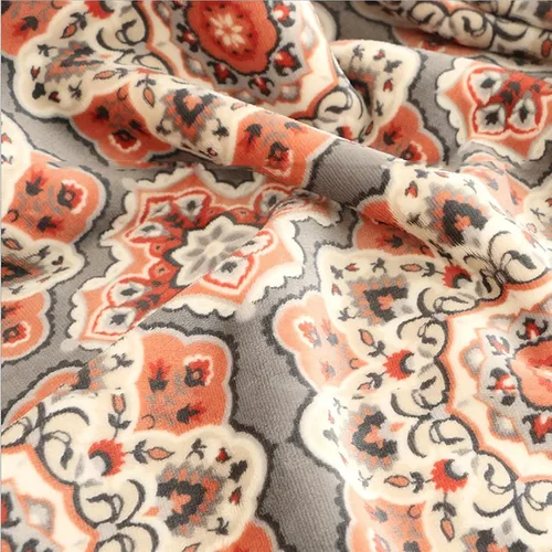 Miniatura 5 de UKELER Manta de franela Sherpa de 80 x 60 pulgadas, bonito diseño floral, manta de franela de felpa suave para cama, sofá, oficina, campamento
