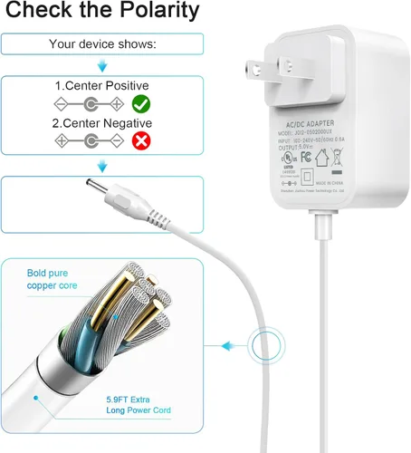 Miniatura 5 de 5V para Aura Carver Fuente de alimentación SR-A30502000U2 adaptador (5V 2A) Marco de fotos digital para Aura Carver AF900 AF100 SR-A30502000U2