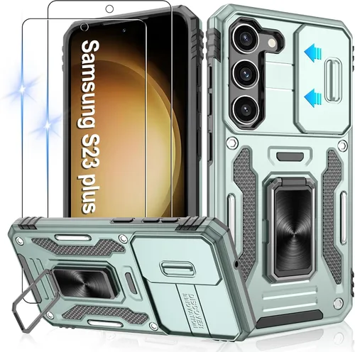 Miniatura 215 de Gritup para Samsung Galaxy S22 Funda con protectores de pantalla HD de 2 paquetes y cubierta deslizante para la cámara, protección contra caídas