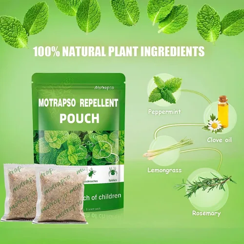 Miniatura 6 de Paquete de 12 bolsas repelentes de ratones, aceite de menta para repeler ratones y ratas, disuasorio de ratones, repelente de ratas, aceites