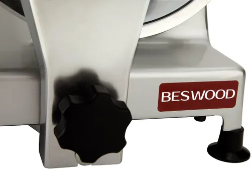 Miniatura 6 de BESWOOD Rebanadora eléctrica premium de 10 pulgadas para queso o fiambre con hoja de acero al carbono cromado para uso comercial y del hogar, usa