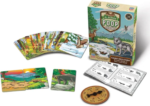 Miniatura 2 de Masterpieces Jr Ranger Poop Tracks, juego de cartas para edades de 6 años, 2-6 jugadores, mediano