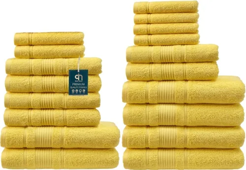 Miniatura 51 de Juego de 4 toallas de baño, 100% algodón turco prémium, toallas turcas de alta calidad para baño, de secado rápido, suaves y absorbentes, incluye 4