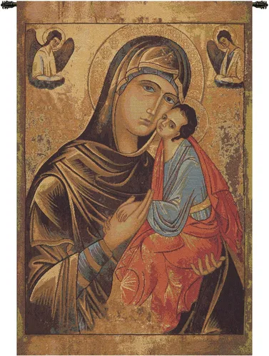Miniatura 28 de Madonna Di Medjugorie - Tapiz italiano para colgar en pared, 6 pulgadas x 9 pulgadas, algodón/viscosa/poliéster por Raoul Vitale