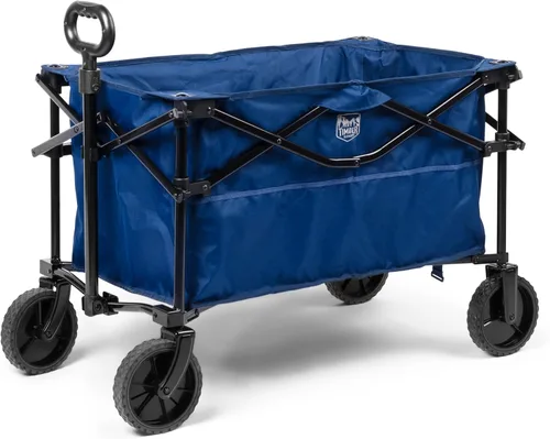 Timber Ridge Carro plegable plegable, carro de playa con ruedas universales todo terreno, carrito de comestibles plegable resistente para jardín al