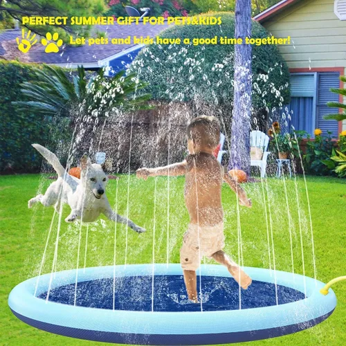 Miniatura 5 de Alfombrilla de salpicaduras para perros y niños, antideslizante para mascotas, gruesa y duradera, tapete de juego para salpicaduras al aire libre