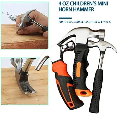 Miniatura 7 de Martillo magnético de la garra de la manija plástica de la cabeza redonda para la carpintería y herramienta electrónica, mini herramienta