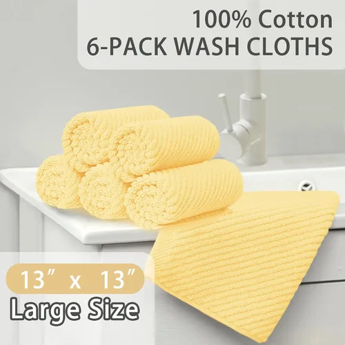 Miniatura 342 de VOOVA & MOVAS Toallas de mano blancas - 100% algodón Ligeras Gruesas Secado rápido Suaves Absorbentes, paquete de 4 piezas grandes de 18
