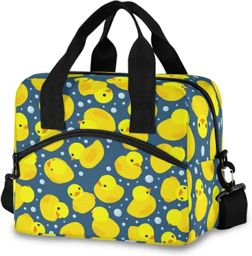 Miniatura 27 de Bolsas de almuerzo coloridas de conciencia sobre el autismo para mujeres y hombres, lonchera aislada reutilizable, correas de hombro ajustables