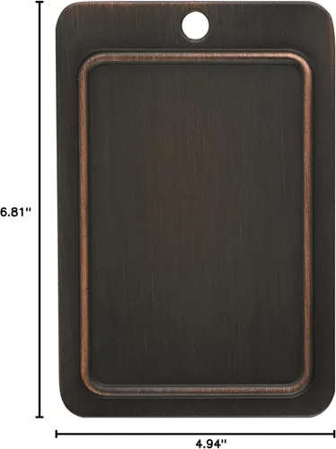 Miniatura 4 de Amerock Placa de pared Bronce aceitado Cubierta de placa de interruptor basculante de 3 Mulholland 1 paquete Placa de pared Decora