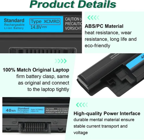 Miniatura 7 de Batería XCMRD de 40 WH de 14.8 V para Dell Inspiron 15 3000 Series 15 3531 3537 3541 3542 3543 3521 i3531 i3542 i3543 3878 17 3721 38R 521 5537 17R