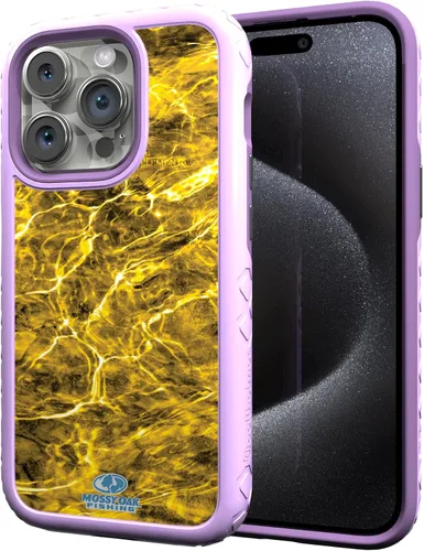 Miniatura 115 de cellhelmet Mossy Oak Agua Yellowfin Funda de doble capa en gris diseñada para iPhone 13 Mini a prueba de golpes y caídas, duradera, como se ve