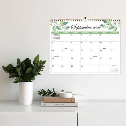 Miniatura 5 de Calendario 2026 - Calendario de pared de 12 meses 2026 de enero de 2026 a diciembre de 2026, 8.5'' x 11'' Calendario de Pared 2026 con días festivos