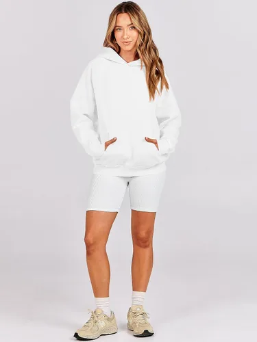 Miniatura 168 de ANRABESS - Sudaderas con capucha para mujer, sobre talla, de vellón de manga larga, modelo de 2024, para otoño