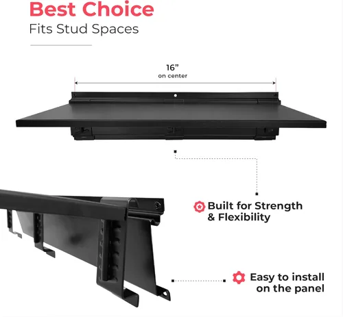 Miniatura 3 de Sistema de Almacenamiento de Pared de Garaje Resistente TIDYME Estantería Organizadora de Herramientas Montada en Pared con Estanterías Kit